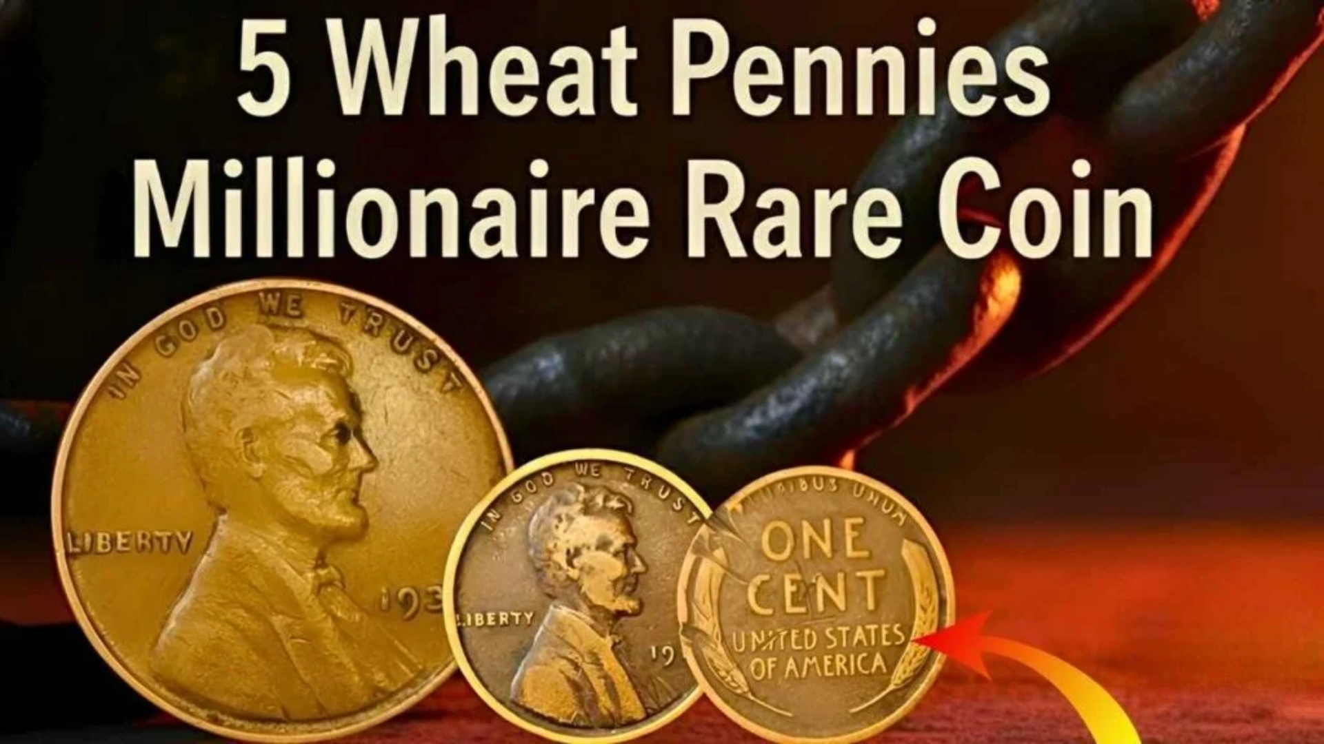 5 Wheat Pennies